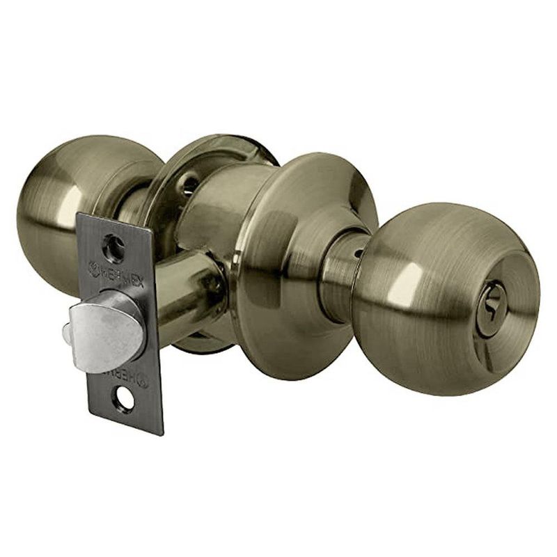 Cerradura Cilindro Esfera Dormitorio Latón Antiguo