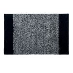 Alfombra Snow Rectangular para Baño Gris y Negra - Viva