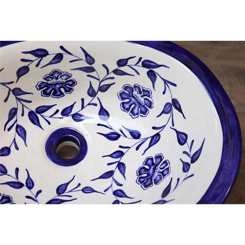 Lavamanos Oval Sink/3 Colección Capuchinas Flores Nativas - Topis