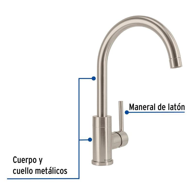 Mezcladora Monomando Element para Lavaplatos - Foset