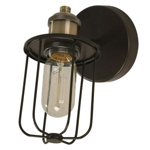 Lámpara de Pared Cage Café Oscuro 40W - Zlumini