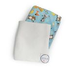 Set de Colchas de Franela Celeste 2 Pzas