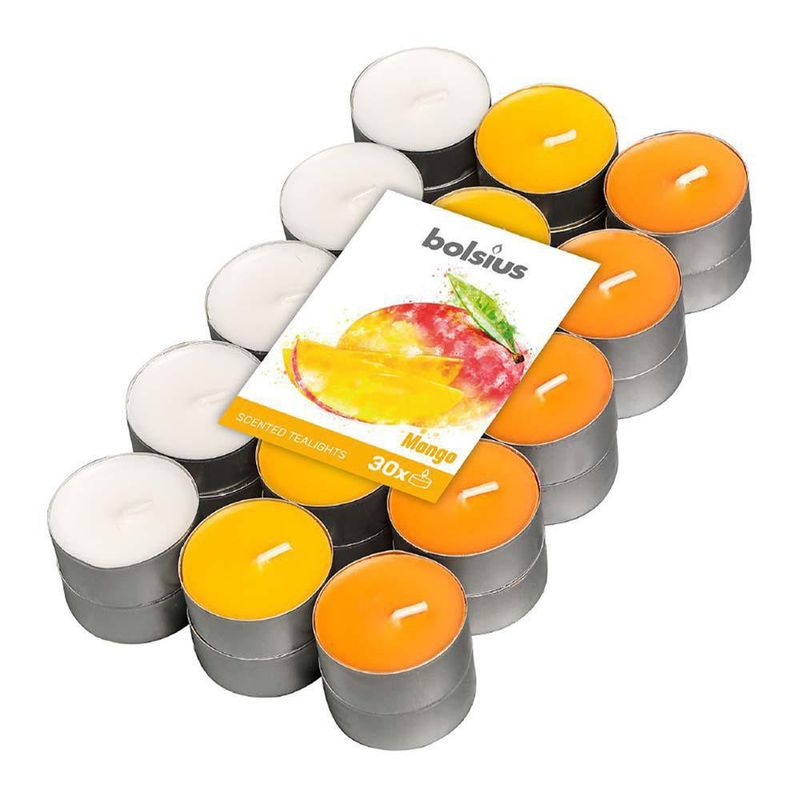 Vela Tealight 4Hr Set 30 Mango - Bolsius