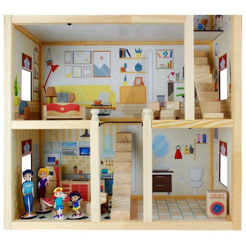 Casa De Madera Para Muñecas - Koala Kids