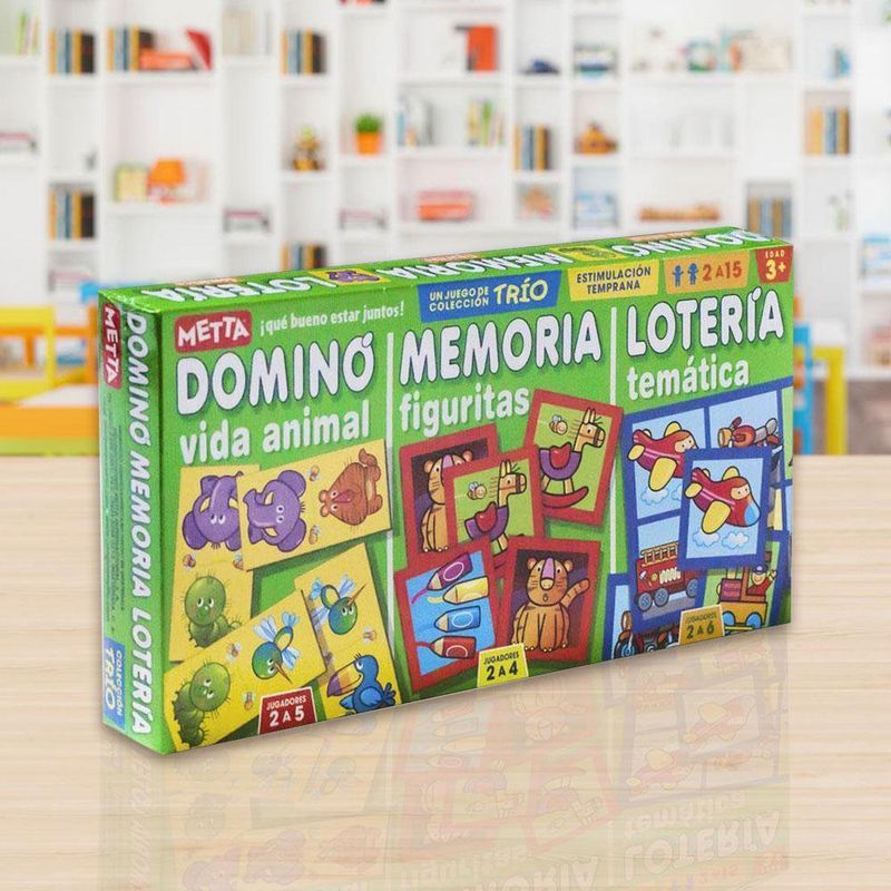 Juego de Mesa Trio Tres en Uno