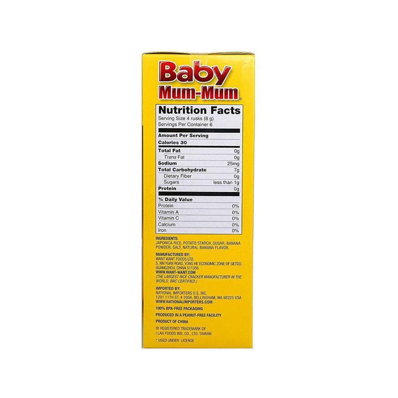 Galleta Baby Mum-Mum Banano. - Baby Mun-mum
