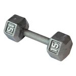 Mancuerna Hexagonal Gris 15 Lb - Runic