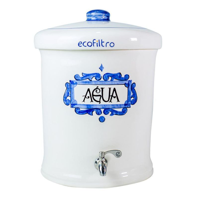 Ecofiltro Cerámico Azul Y Blanco - Ecofiltro