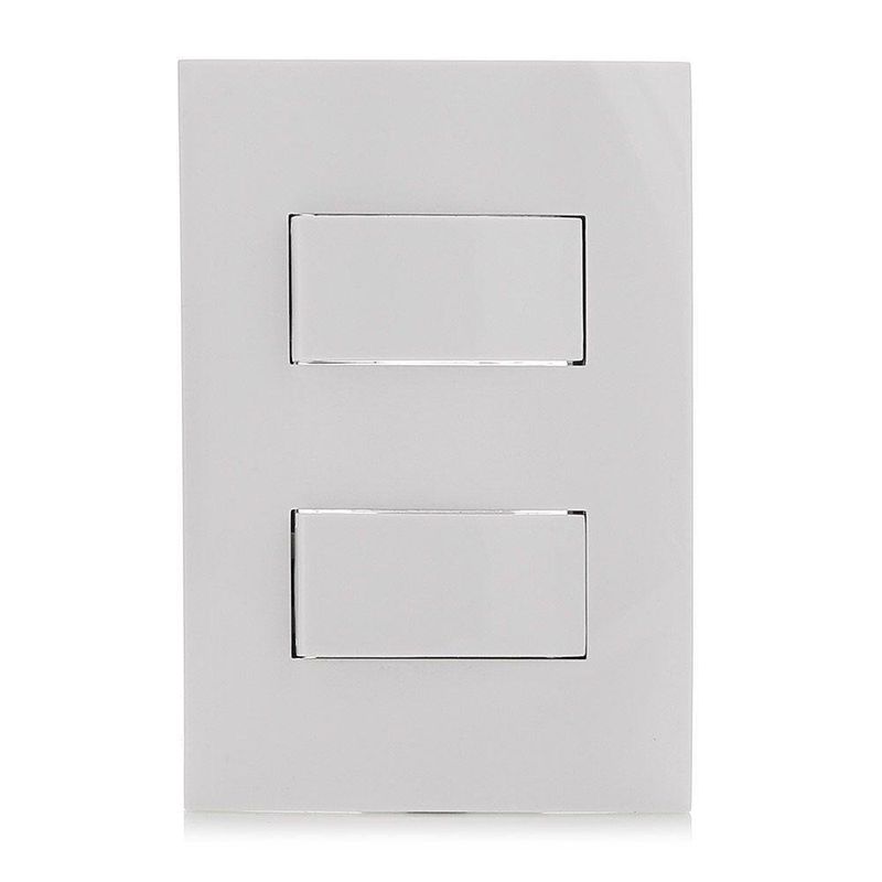 Interruptor Doble Sencillo Blanco 1 Pza - Volteck