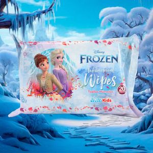 Toallitas Húmedas Antibacteriales Frozen 20 Unidades