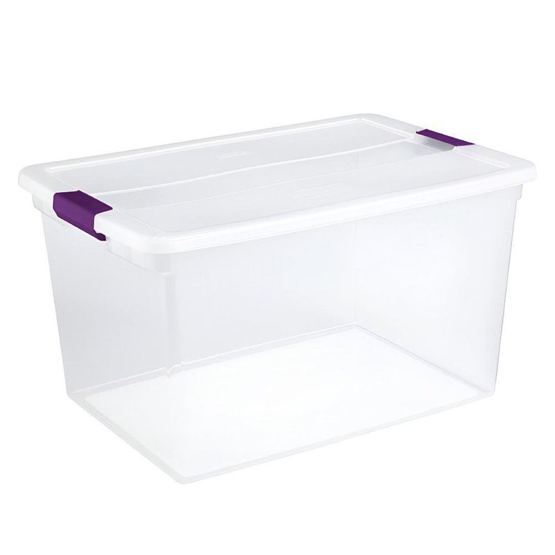 Caja Plástica Extra Grande Ciruela 62L