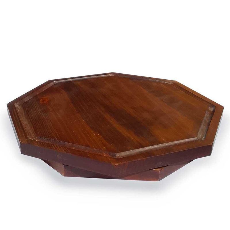Tabla Giratorio Octagonal De Madera