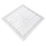 Mantel Cuadrado 85X85 Cms Blanco Flores - Viva