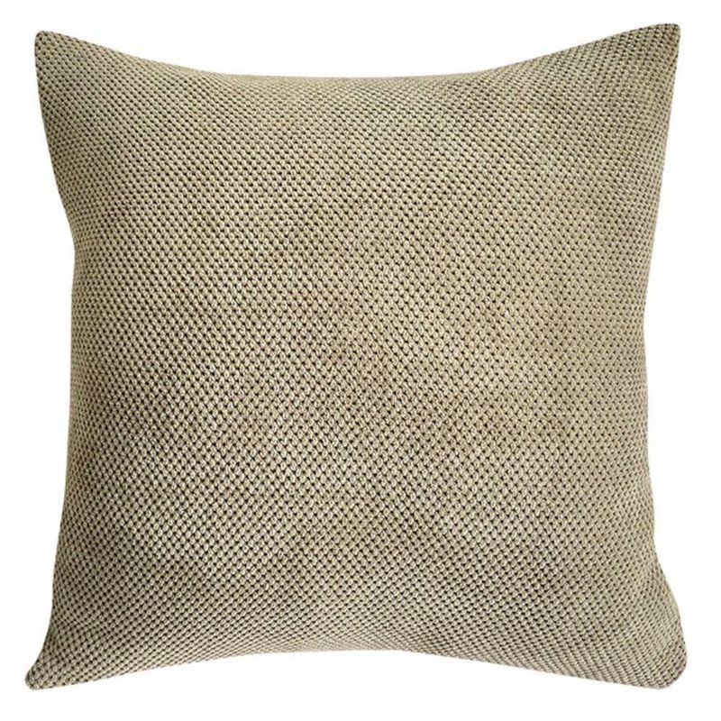 Cojín Relleno Texturizado Estilo Natural Verde Oliva 40 x 40 Cm