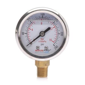 Manómetro Amortiguado 0-240 Psi