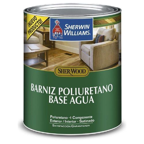Barniz Pur Base Agua 1Gal Satin  Sw - Sherwin Williams
