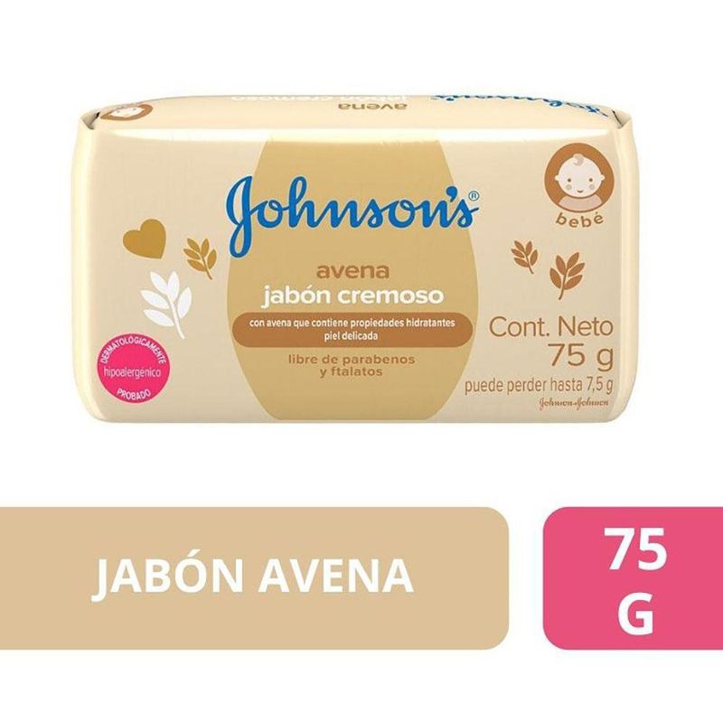 Jabón Cremoso Johnson'S Baby Avena 75 Gramos - Johnson & Johnson