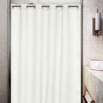 Cortina De Baño Waffle Sin Ganchos Blanca 180X180 Cm - Viva