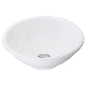 Lavamanos de Sobreponer Redondo Modelo Manantial Duo Color Blanco