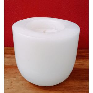 Vela Decorativa Blanca 9 X 9 Cm