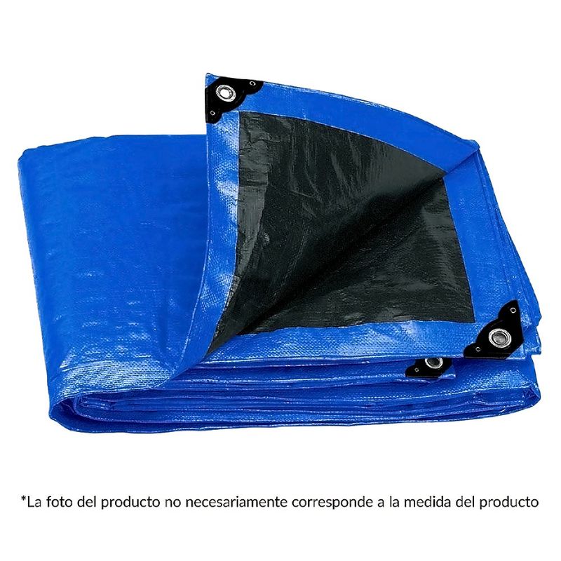 Lona de Polietileno Reforzada de 4 x 6 Metros 180 g/m² Azul