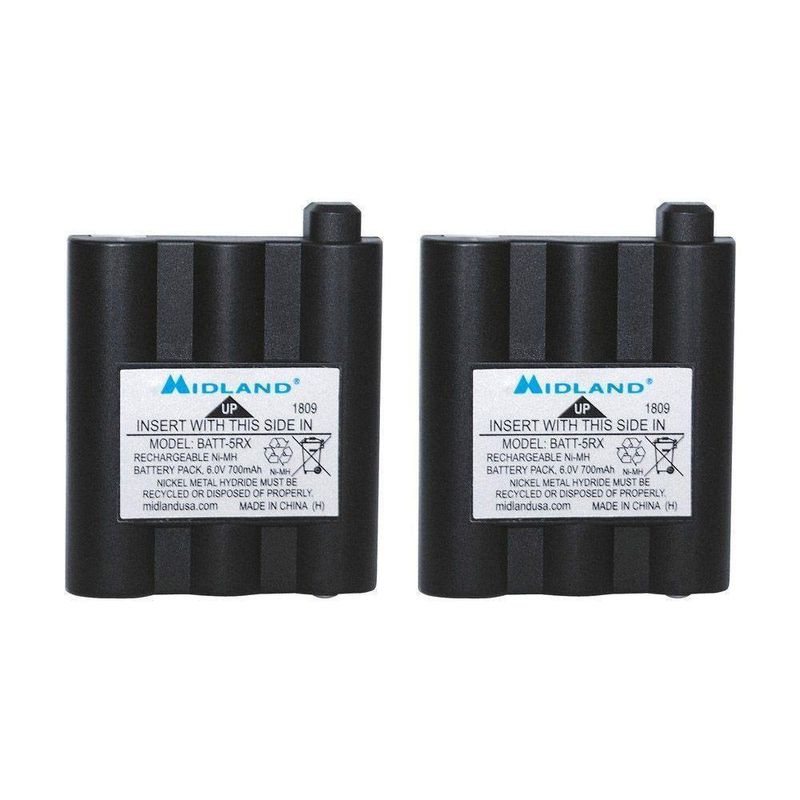 Baterías Recargables NiMH Midland AVP17 para Radios de 6 V 700 mAh