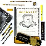 Set De Papelería Hogwarts Negro - Harry Potter