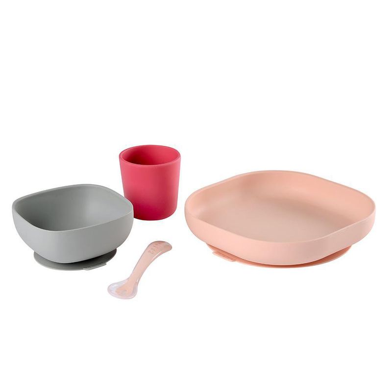 Set De 4 Pzas Con Succión De Comida Para Niña - Beaba