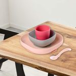 Set Silicón Comidas 4 Piezas Rosa