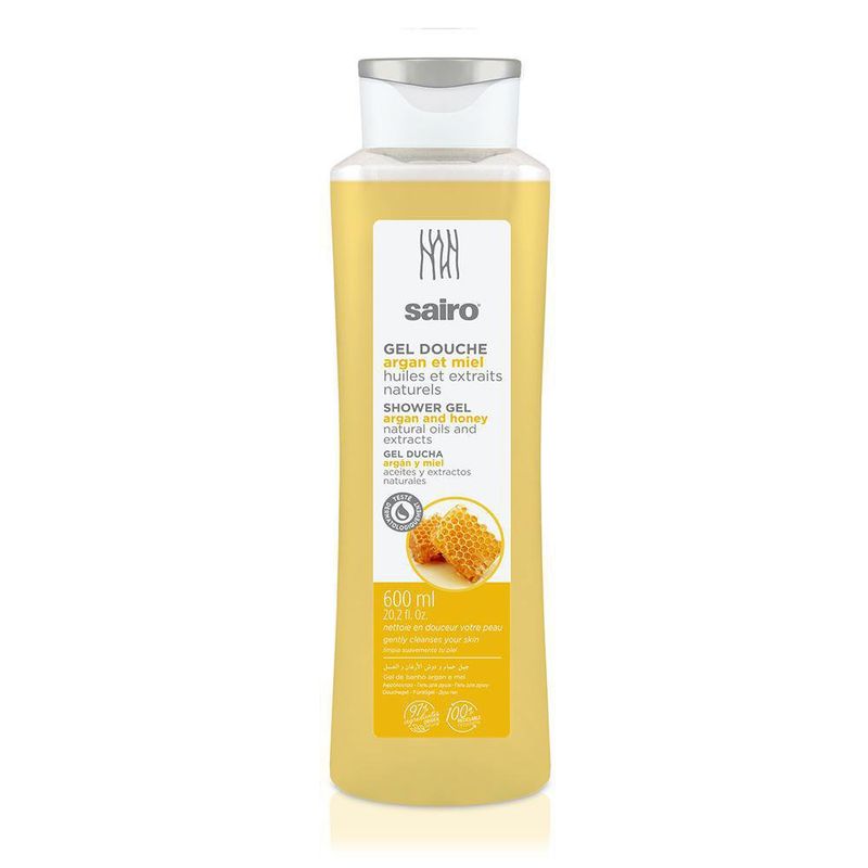 Gel De Ducha Argán Y Miel De 600 Ml - Sairo