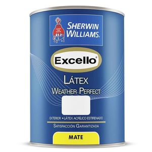 Excello Weather Perfect Látex Mate Base Extra White 1 Gal - Sherwin Williams