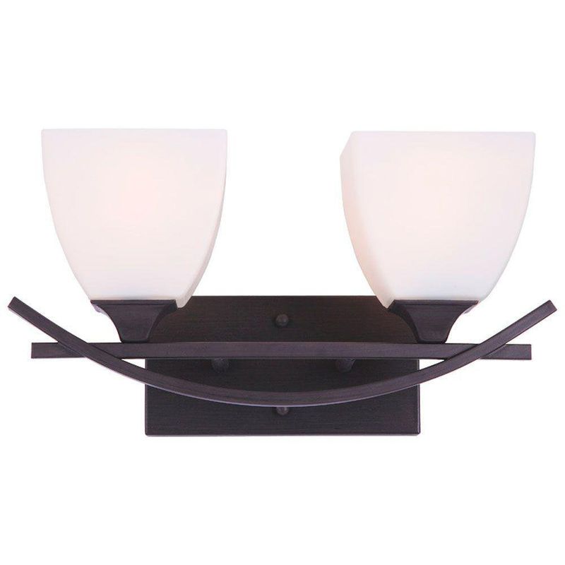 Lámpara De Pared Negra/Coffee 2Bombillosx60Wmax - Zlumini