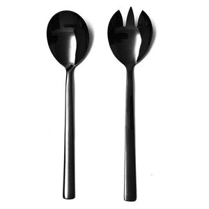 Set Cubiertos para Ensalada 2Pzas Negro