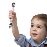 Cuchara Y Tenedor 2 En 1 Rosado - Melli Baby