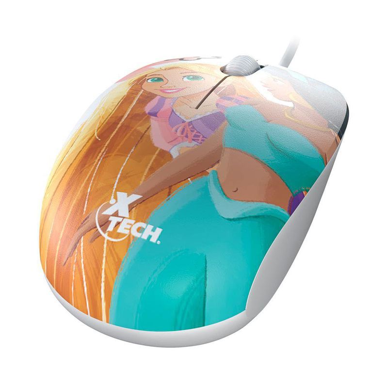 Mouse Con Cable Edición Princesas - Xtech