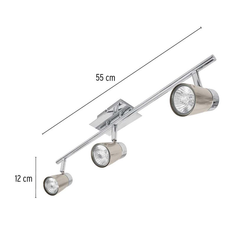 Lámpara Interior para Pared Spot 150W para Sobreponer 3 Luces