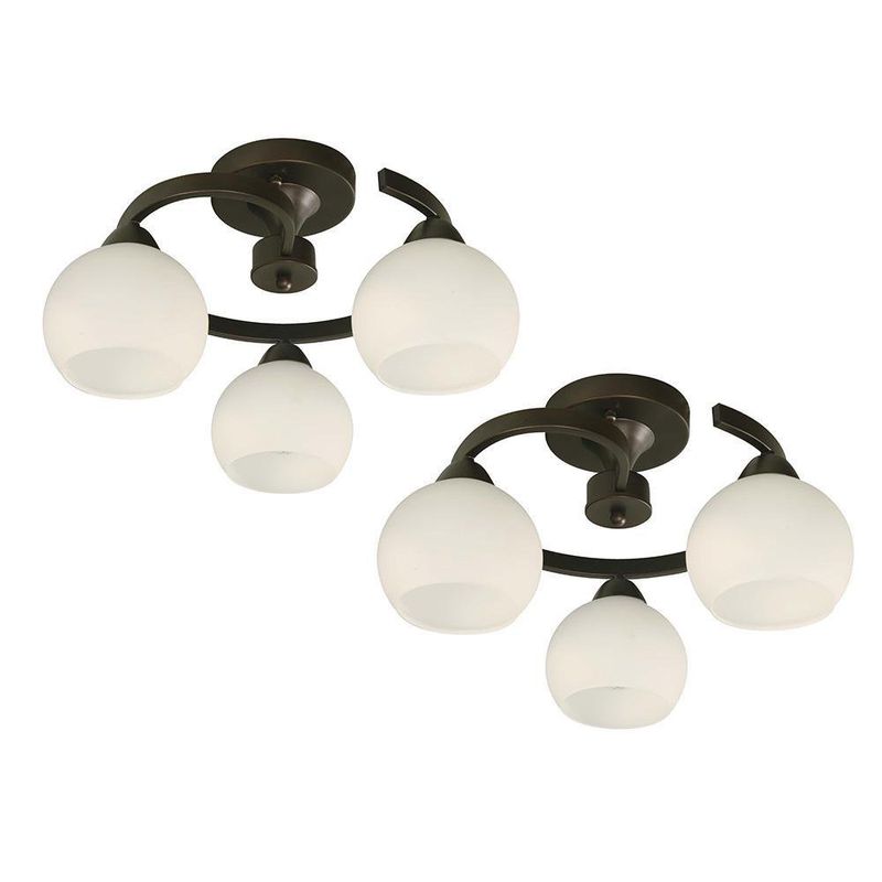 Combo De 2 Lámparas De Techo Vertu De 3 Luces E27 40W- Zlumini