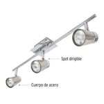Lámpara Interior para Pared Spot 150W para Sobreponer 3 Luces