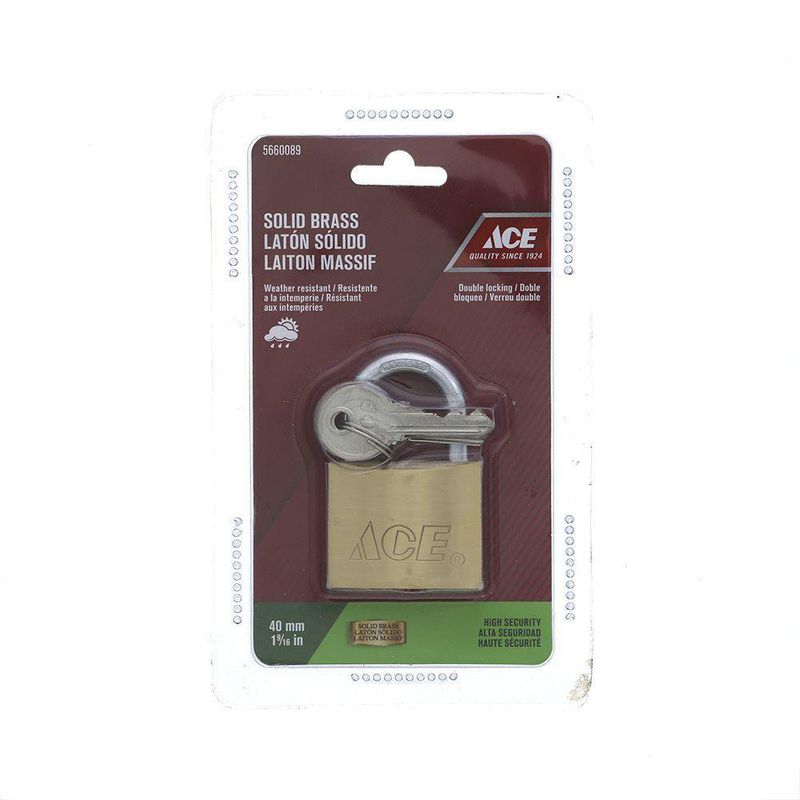 Candado Llave 40 Mm Latón Hermex - Ace