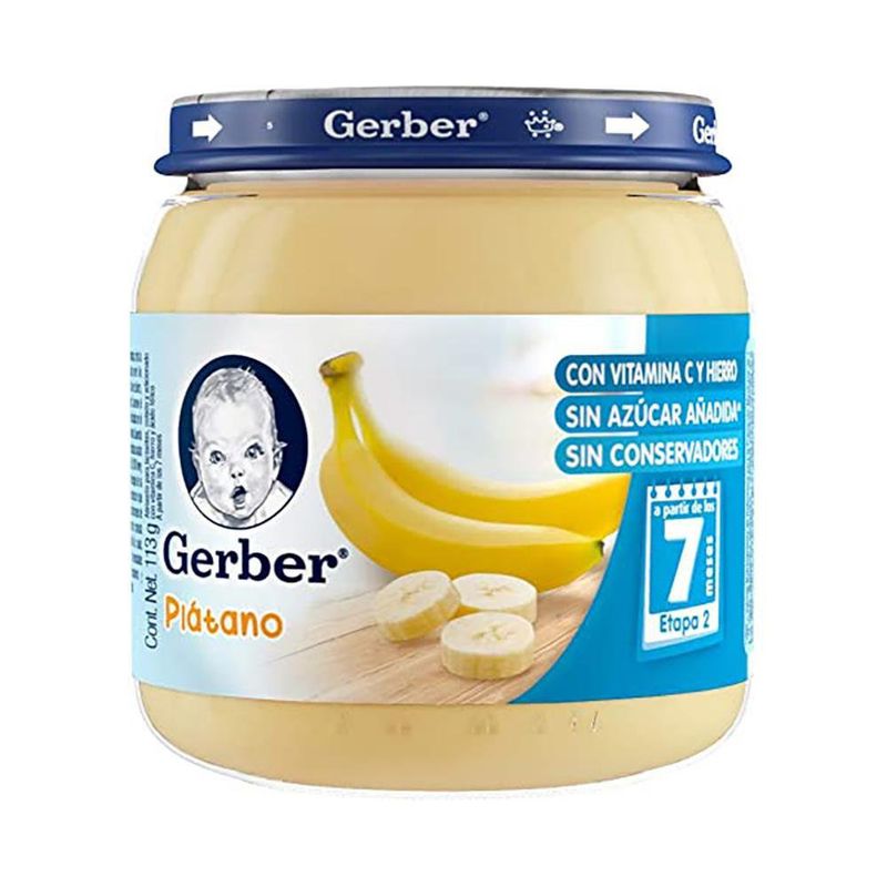 Compota Puré De Banano Paso 2 De 113 G - Gerber
