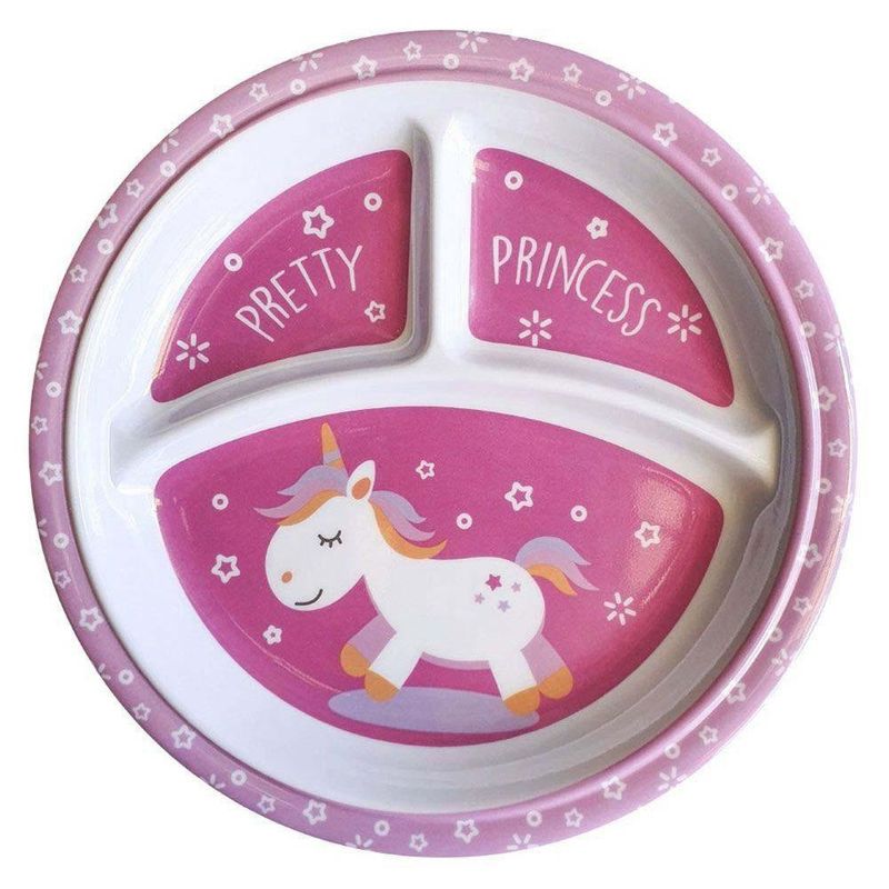 Plato Con Divisiones Unicornio 21.4 Cm - American Best