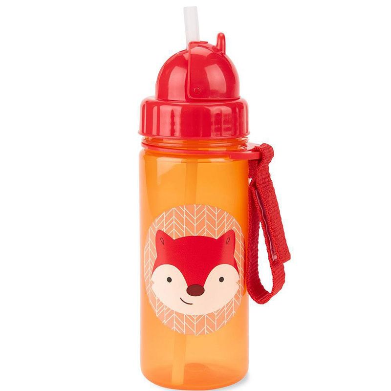Botella Con Pajilla Diseño Zorro De 12 Oz - Skip Hop