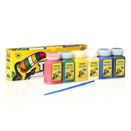 Témpera Clásica 6 Colores - Tucan