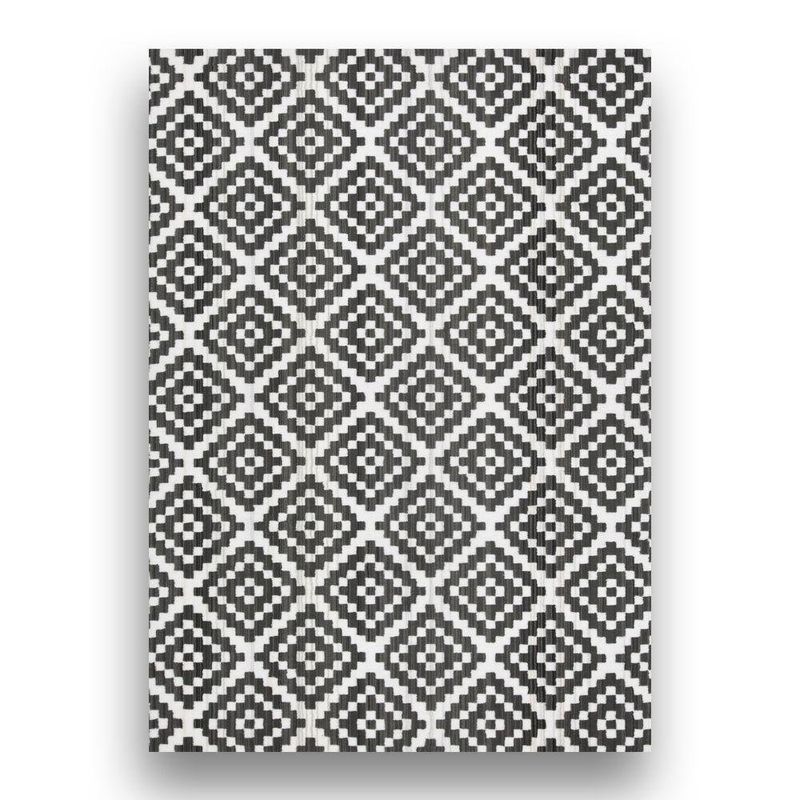Combo De 3 Alfombras Carter Con Rombos 133X190 + 2X57X90 Cms - Oriental Weavers