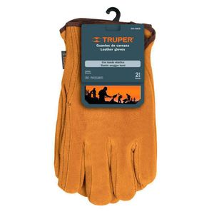 Guante De Cuero Amarillo Oscuro - Truper