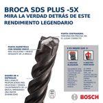 Broca Para Concreto De Acero Inoxidable 5X 1/8 Plg - Bosch
