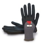 Guantes De Nylon Gris Y Recubrimiento De Nitrilo Talla M - Tomas Bodero