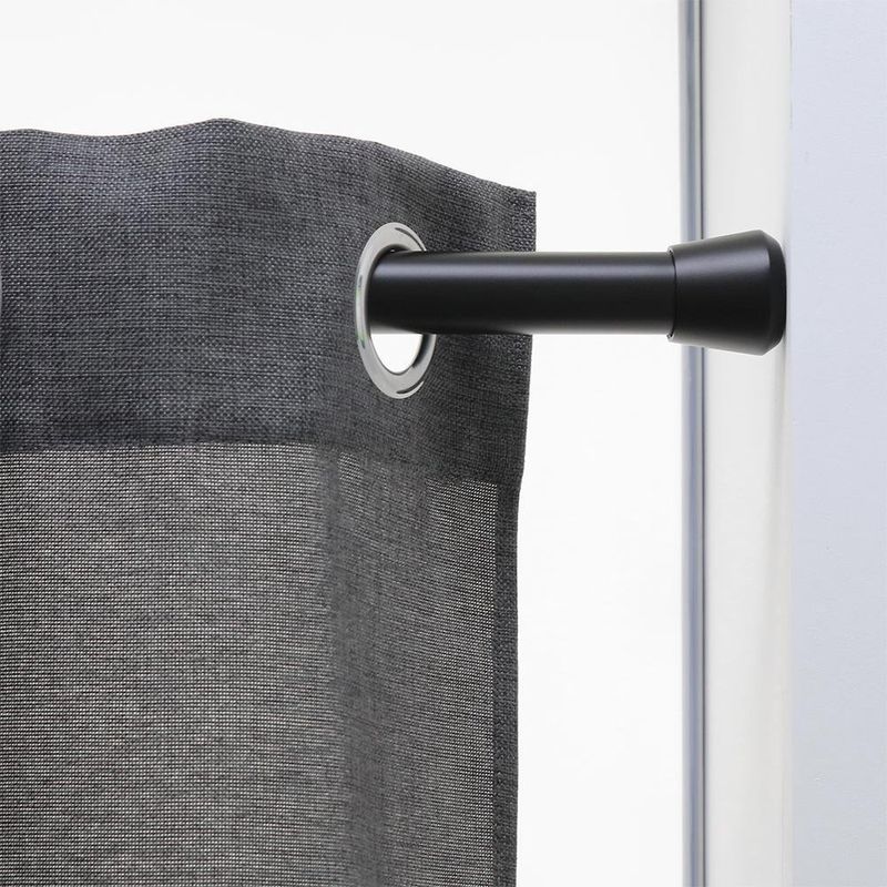 Galería De Tensión Fuji Negra Extensible De 90 - 140 Cm - Inspire