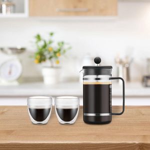 Cafetera French con 2 Vasos