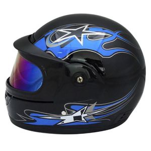 Casco de Moto con Doble Máscara Negro